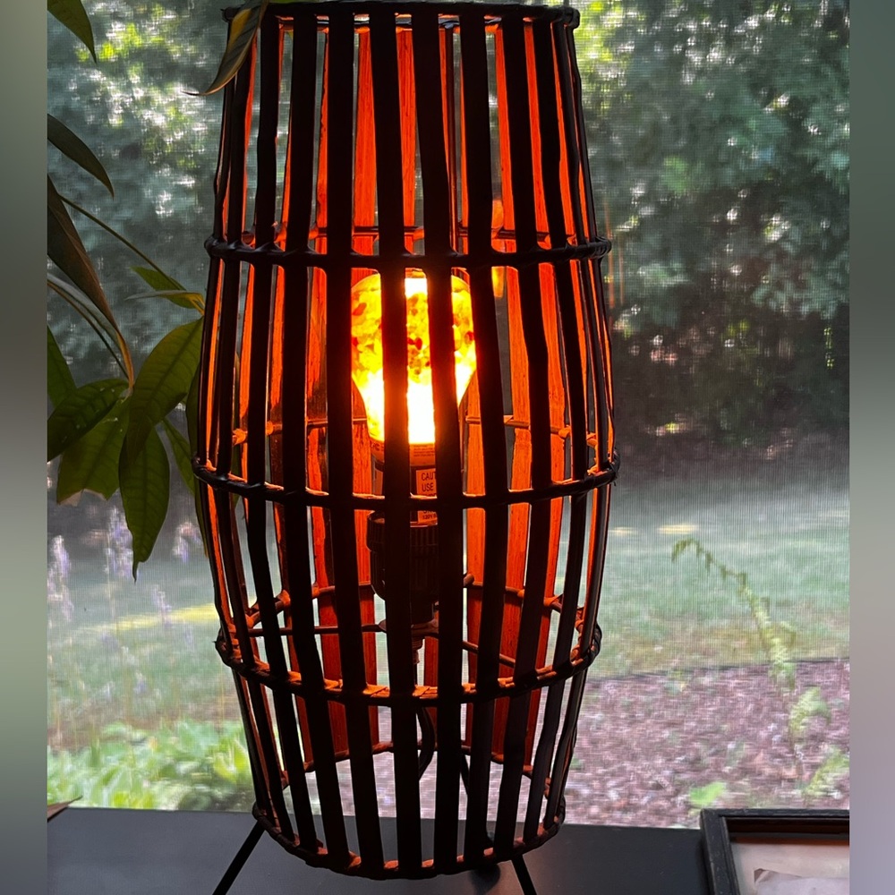 MCM rattan lamp